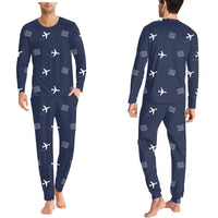 Thumbnail for Erie International Airport (Tom Ridge Field) (ERI) Pajamas - Men Pajamas - Navy Blue