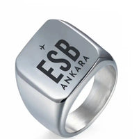 Thumbnail for Ankara Esenboga Airport (ESB) Rings - Ring - Silver