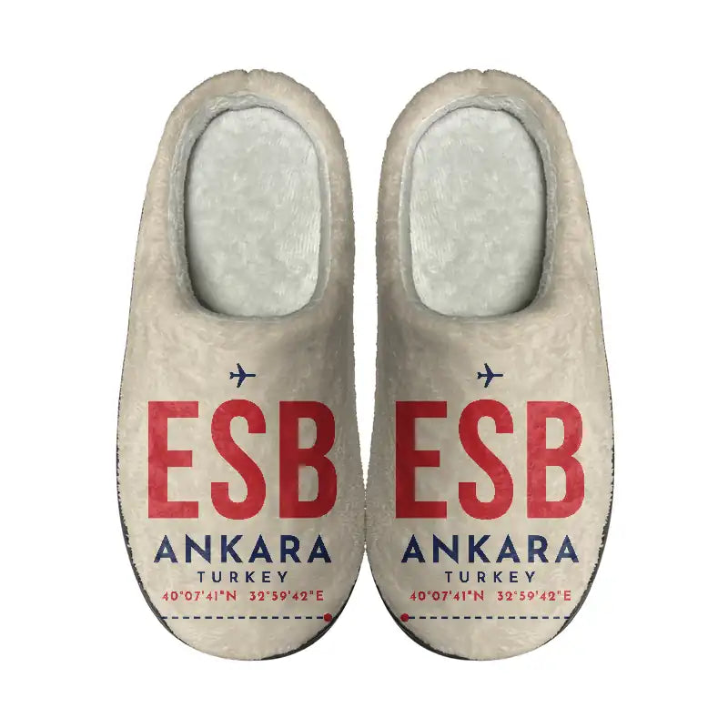 Ankara Esenboga Airport (ESB) Slippers & Flip Flops - Slippers - Cotton - Code - Same - Beige