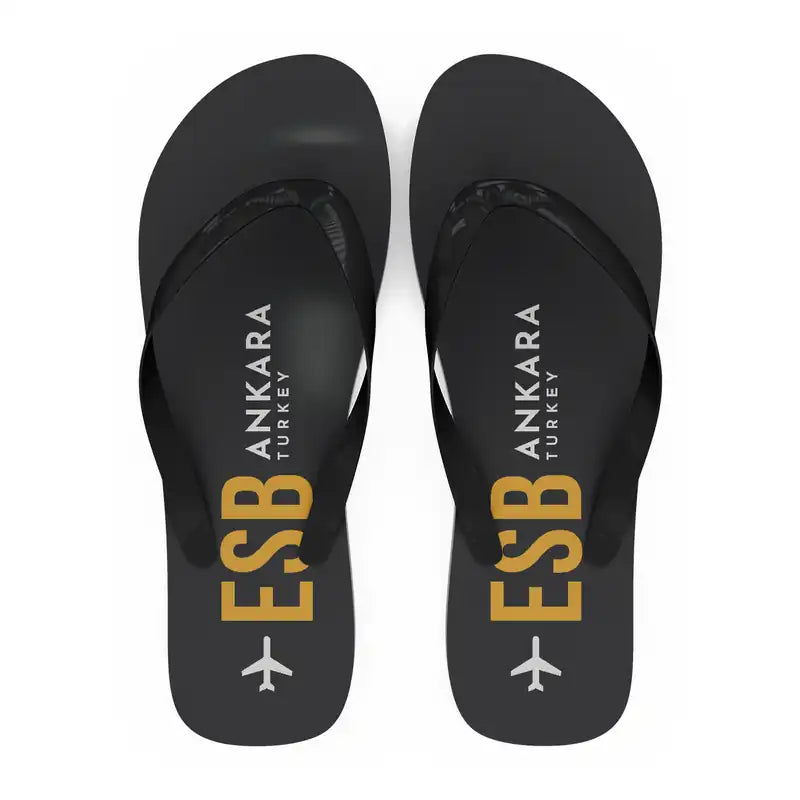 Ankara Esenboga Airport (ESB) Slippers & Flip Flops - Slippers - Flip Flops - Code - Black