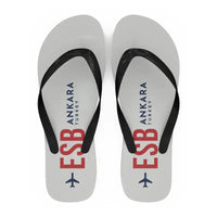 Thumbnail for Ankara Esenboga Airport (ESB) Slippers & Flip Flops - Slippers - Flip Flops - Code - White