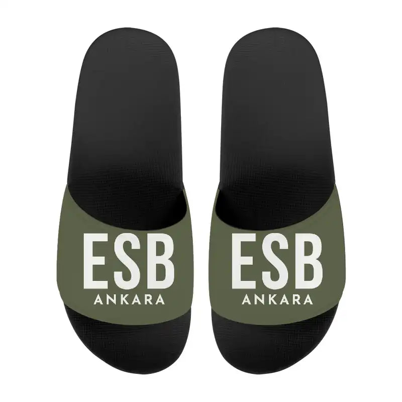 Ankara Esenboga Airport (ESB) Slippers & Flip Flops - Slippers - Sport - Code - Green Army