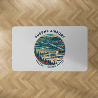 Thumbnail for Eugene Airport Mahlon Sweet Field (EUG) Carpets - Carpet Rectangle - Badge - Light Gray V2