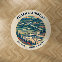 Thumbnail for Eugene Airport Mahlon Sweet Field (EUG) Carpets - Carpet Round - Badge - Beige V2