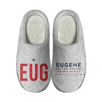 Thumbnail for Eugene Airport Mahlon Sweet Field (EUG) Slippers & Flip Flops - Slippers - Cotton - Code - Different - Light Gray