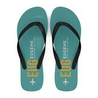 Thumbnail for Eugene Airport Mahlon Sweet Field (EUG) Slippers & Flip Flops - Slippers - Flip Flops - Code - Turquoise