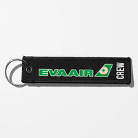 Thumbnail for EVA Air Airlines Crew & Staff Tag Key Chains - Black - Crew