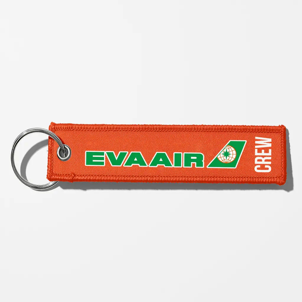 EVA Air Airlines Crew & Staff Tag Key Chains - Orange - Crew