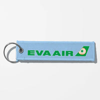 Thumbnail for EVA Air Airlines Crew & Staff Tag Key Chains - Light Blue