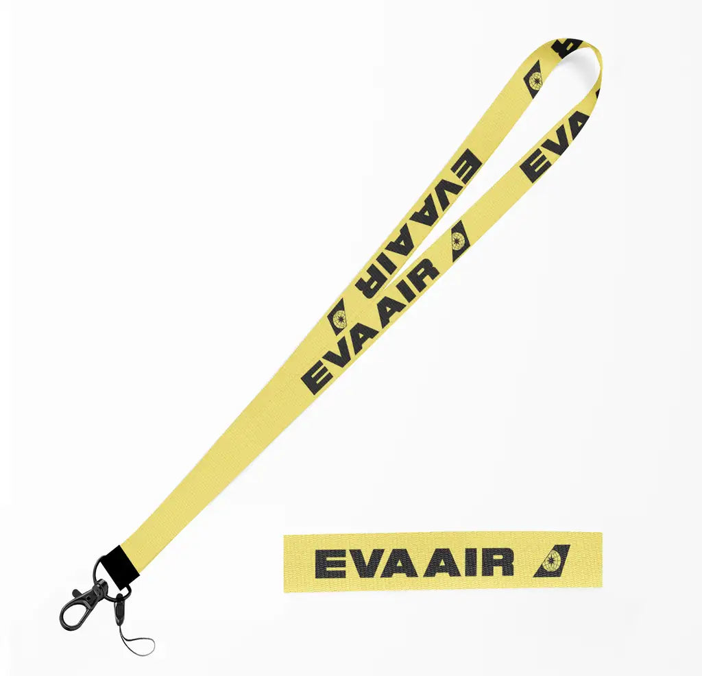 EVA Air Airlines lanyard - yellow