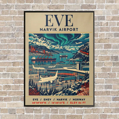 EVE - Poster - Canvas Framed - Beige