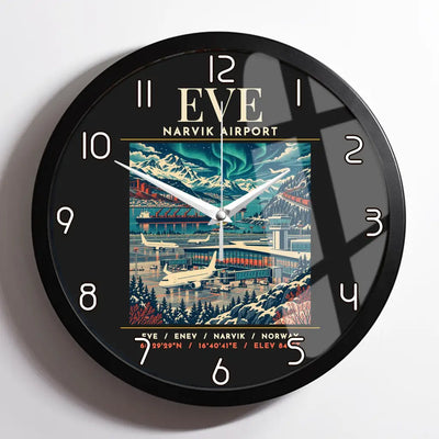 EVE - Poster - Wall Clock Framed - Black