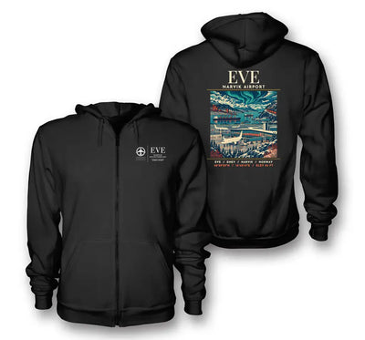 EVE - Poster - Zipped Hoodie - Black