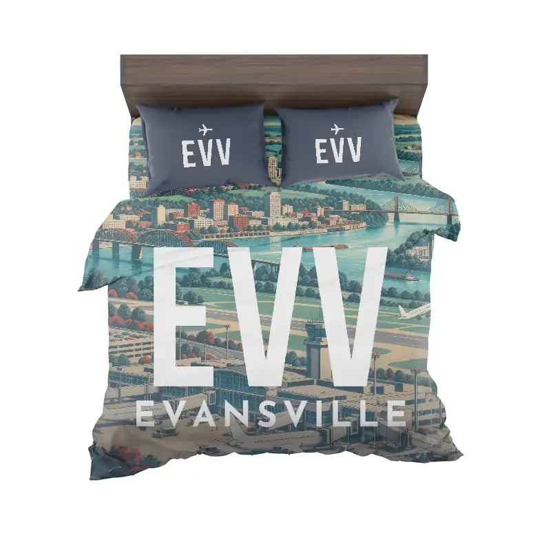 Evansville Regional Airport (EVV) Bedding Sets & Blankets - Bedding Set - Scene
