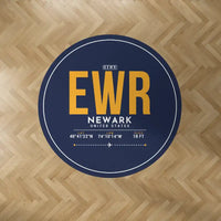 Thumbnail for Newark Liberty International Airport (EWR) Carpets - Carpet Round - ID Tag - Dark Blue V2