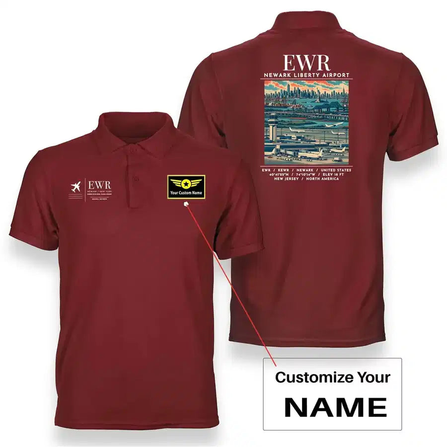 EWR - Poster - Double-Side Polo - Red + Name