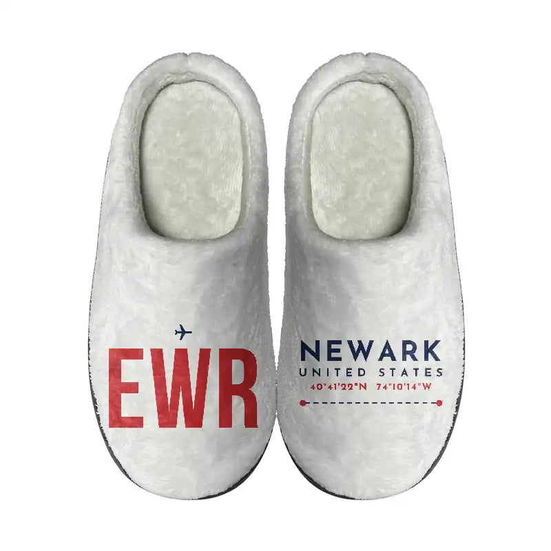 Newark Liberty International Airport (EWR) Slippers & Flip Flops - Slippers - Cotton - Code - Different - White