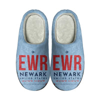 Thumbnail for Newark Liberty International Airport (EWR) Slippers & Flip Flops - Slippers - Cotton - Code - Same - Light Blue