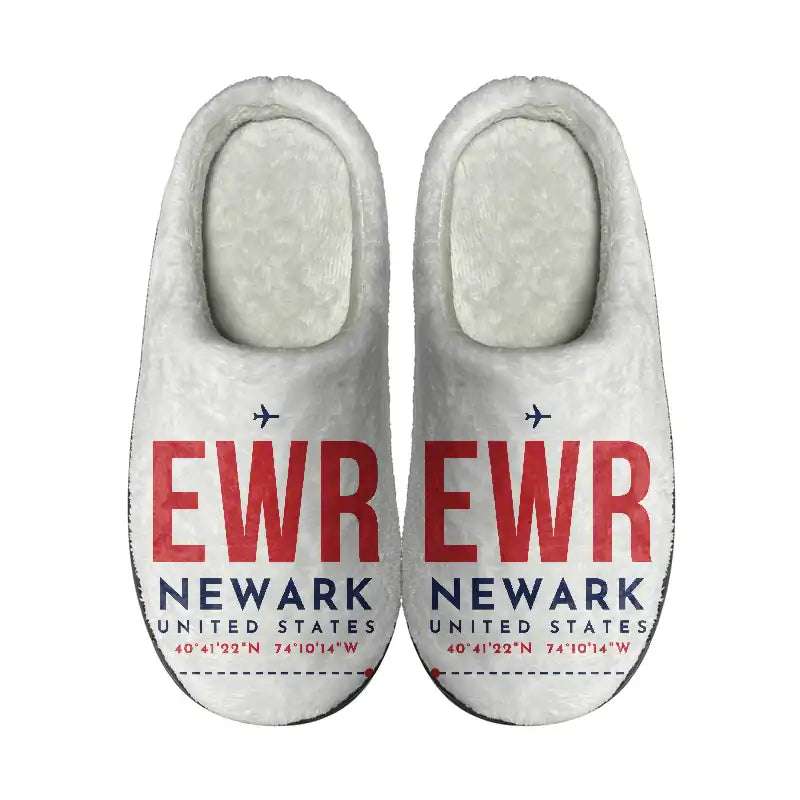 Newark Liberty International Airport (EWR) Slippers & Flip Flops - Slippers - Cotton - Code - Same - White