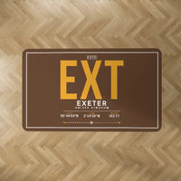 Thumbnail for Exeter International Airport (EXT) Carpets - Carpet Rectangle - ID Tag - Brown V2