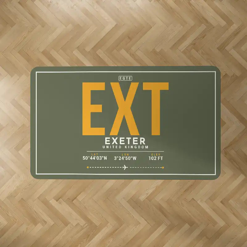 Exeter International Airport (EXT) Carpets - Carpet Rectangle - ID Tag - Green Army V2