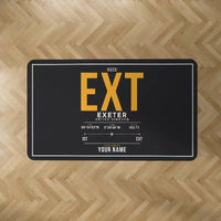 Thumbnail for Exeter International Airport (EXT) Carpets - Carpet Rectangle - ID Tag + Name - Black V2