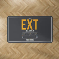 Thumbnail for Exeter International Airport (EXT) Carpets - Carpet Rectangle - ID Tag + Name - Dark Gray V2