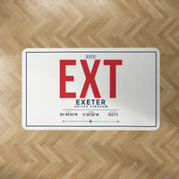 Thumbnail for Exeter International Airport (EXT) Carpets - Carpet Rectangle - ID Tag - White V2