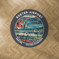 Thumbnail for Exeter International Airport (EXT) Carpets - Carpet Round - Badge - Dark Gray V2