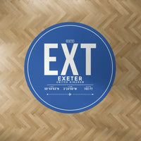 Thumbnail for Exeter International Airport (EXT) Carpets - Carpet Round - ID Tag - Blue V2