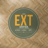Thumbnail for Exeter International Airport (EXT) Carpets - Carpet Round - ID Tag - Green Army V2