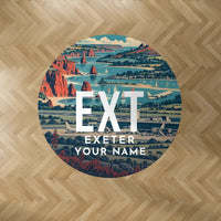 Thumbnail for Exeter International Airport (EXT) Carpets - Carpet Round - Scene + Name V2