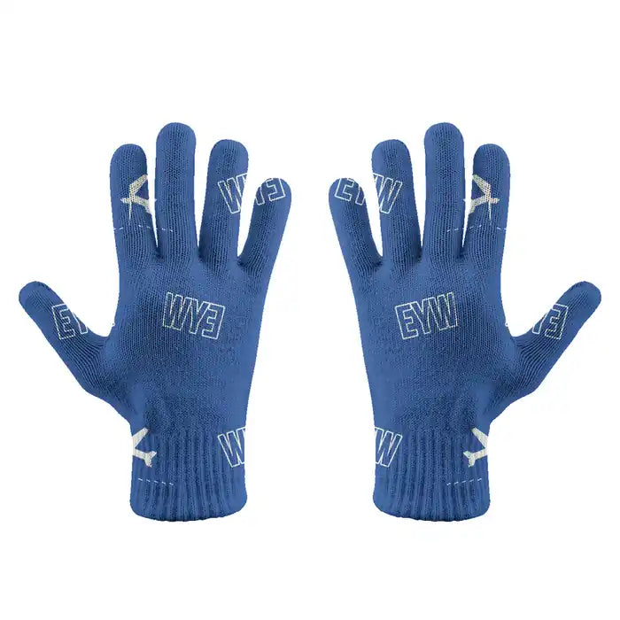 Key West International Airport (EYW) Gloves - Gloves - Full - Pattern - Blue