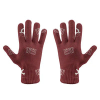 Thumbnail for Key West International Airport (EYW) Gloves - Gloves - Full - Pattern - Dark Red