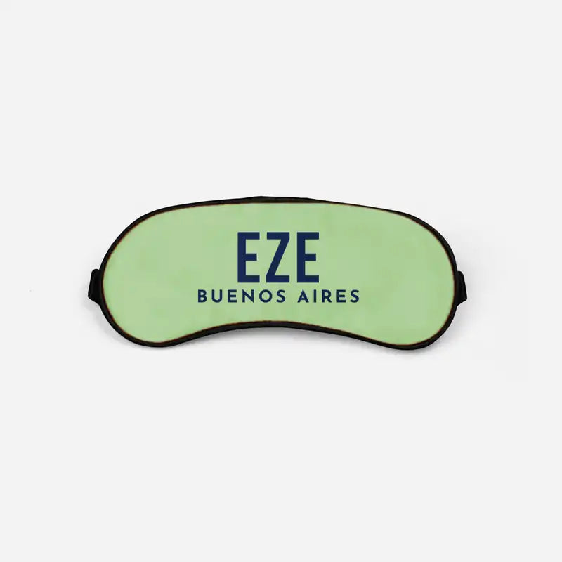 Buenos Aires Ministro Pistarini International Airport (EZE) Sleep Masks - Sleep Mask - Code - Light Green