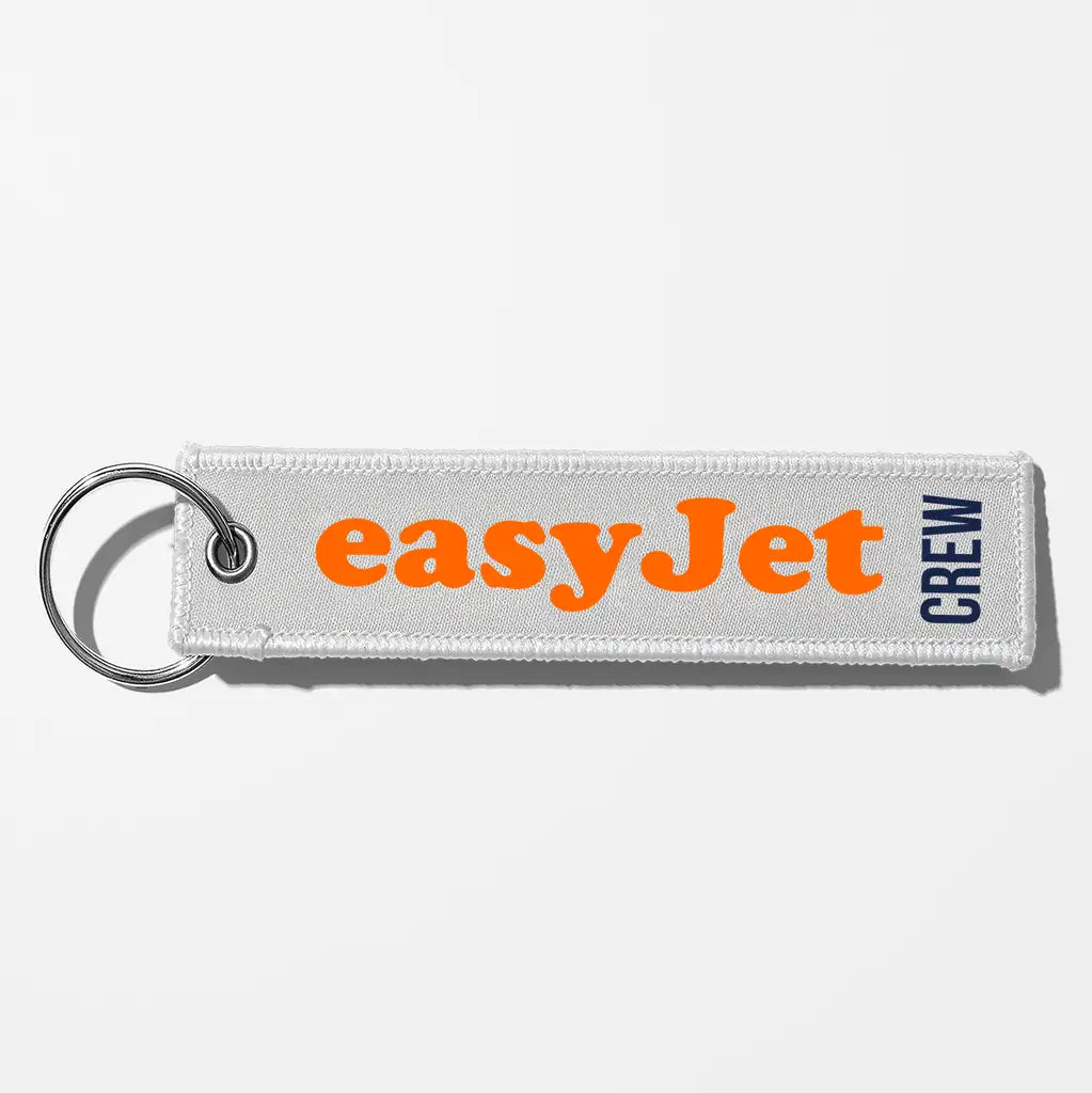 EasyJet Airlines Crew & Staff Tag Key Chains - White - Crew