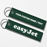 Thumbnail for EasyJet Airlines Crew & Staff Tag Key Chains - Dark Green - Personalized