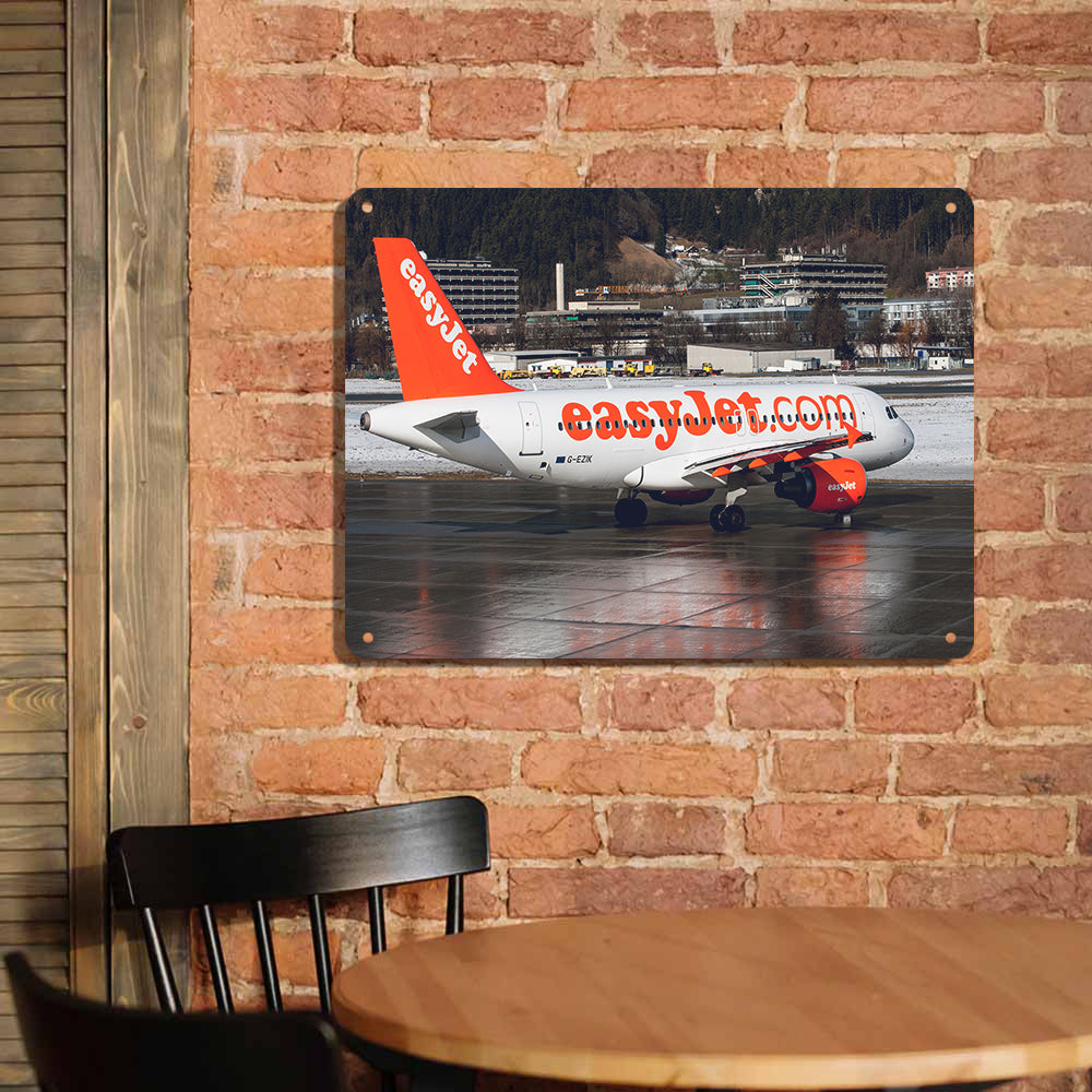 Easyjet's A320 Printed Metal Sign