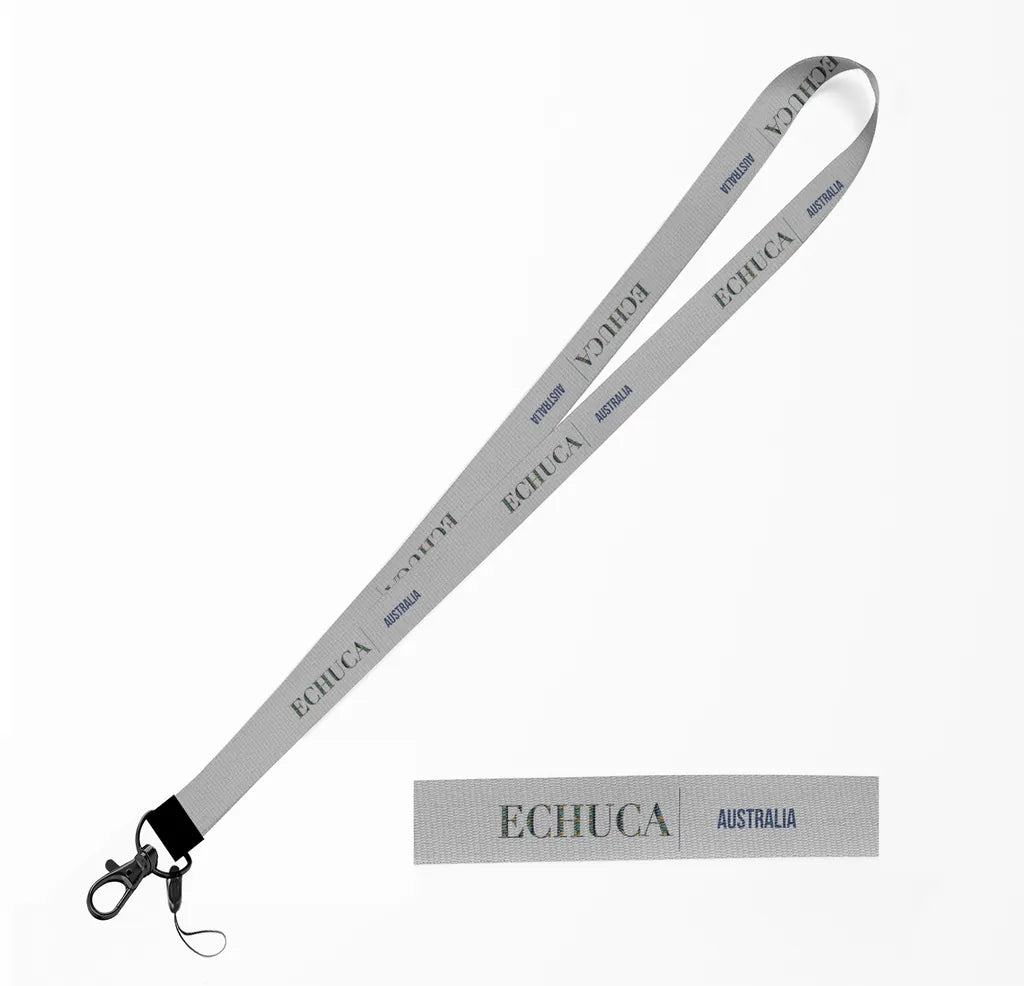 Echuca City Series lanyard - light gray