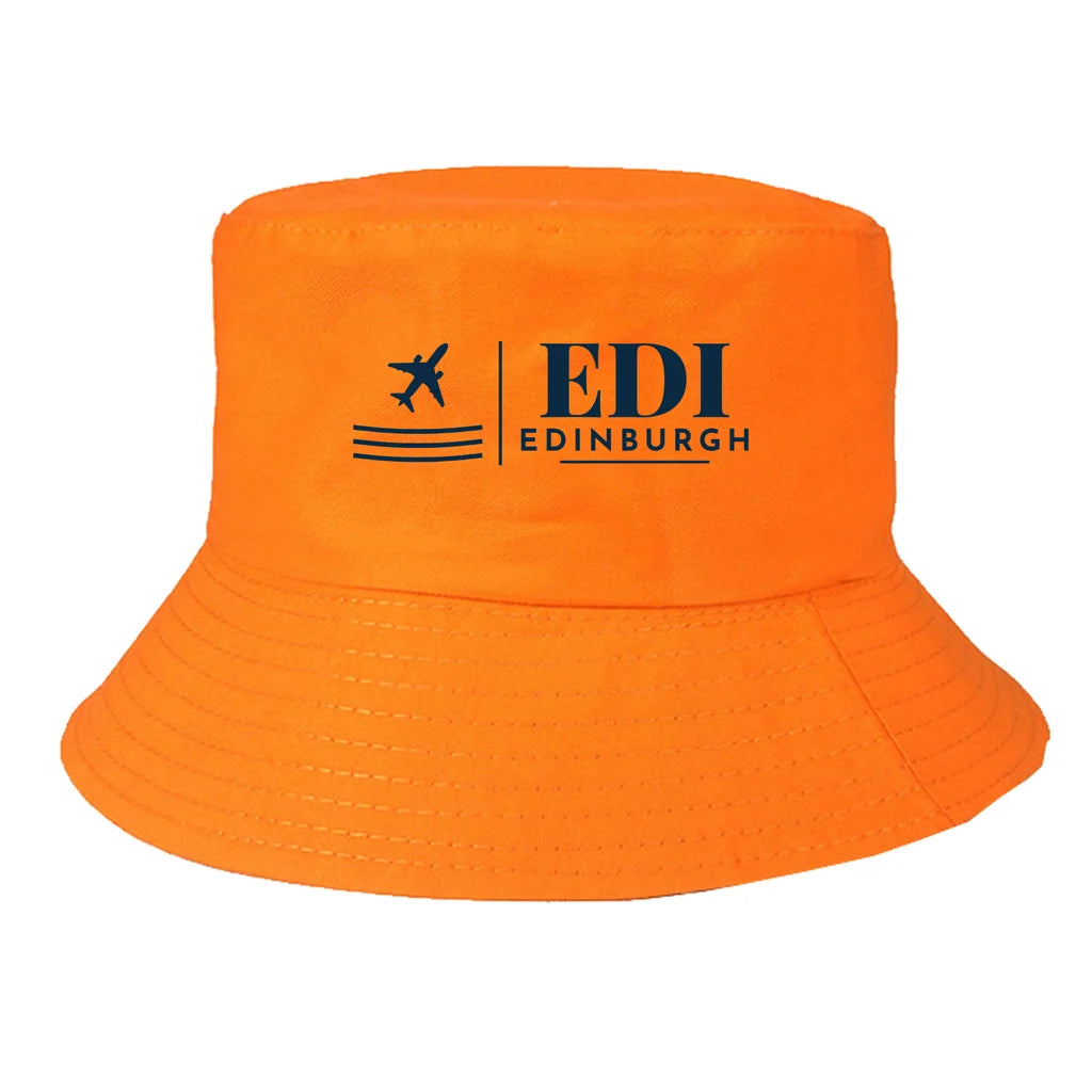 Edinburgh Airport EDI - Firth Stone Heather Crest (EDI) summer hat - orange