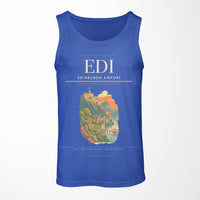 Thumbnail for Edinburgh Airport EDI Tank Top - Blue