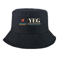 Thumbnail for Edmonton International Airport (YEG) summer hat - black