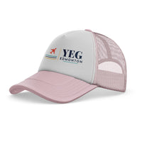 Thumbnail for Edmonton International Airport (YEG) trucker cap - light pink