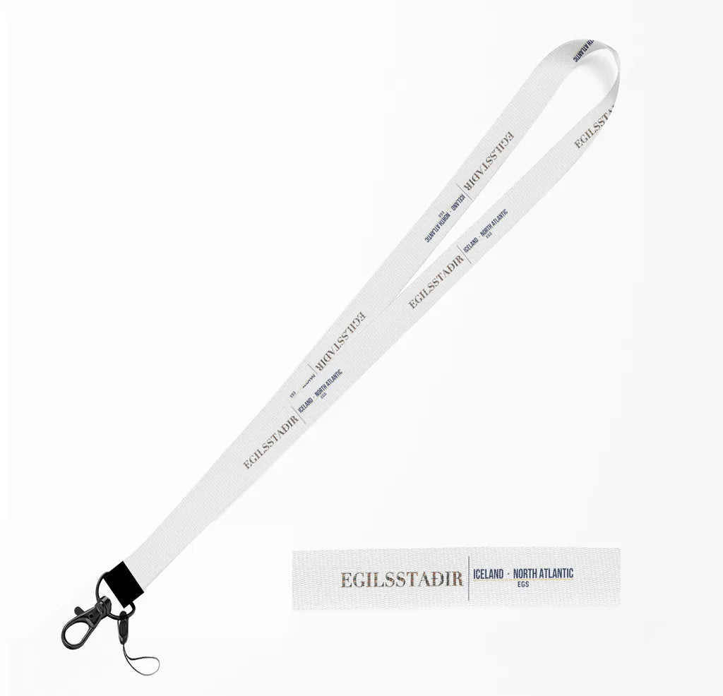 Egilsstaðir City Series lanyard - white