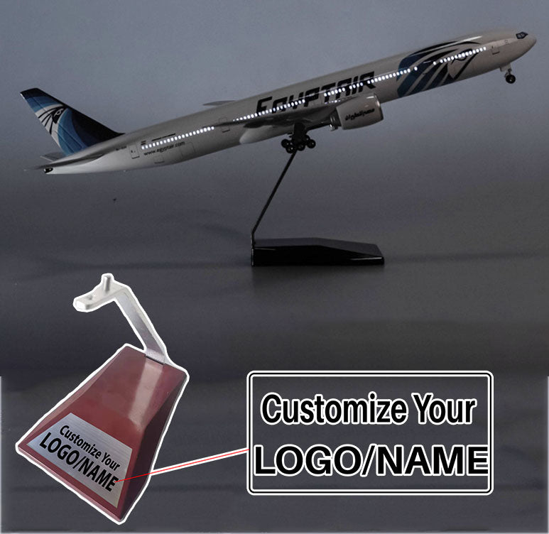 Egypt Air Boeing 777 Airplane Model (1/157 Scale)
