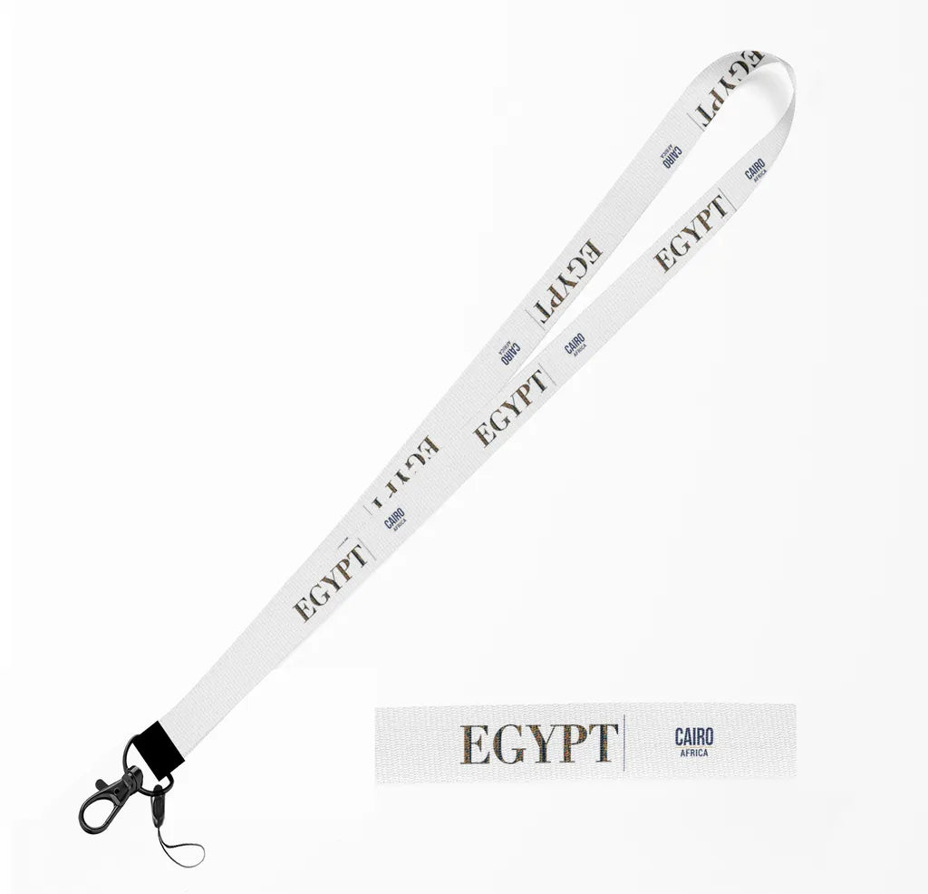 Egypt Country Series lanyard - white