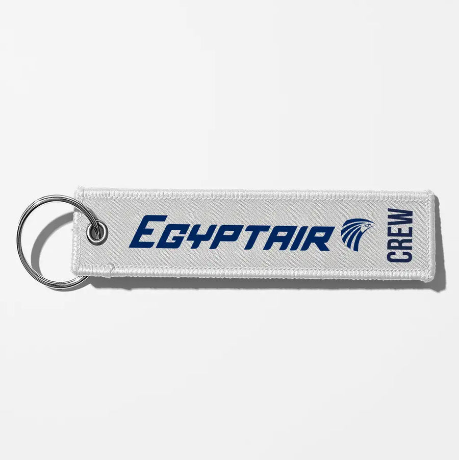 Egyptair Airlines Crew & Staff Tag Key Chains - White - Crew
