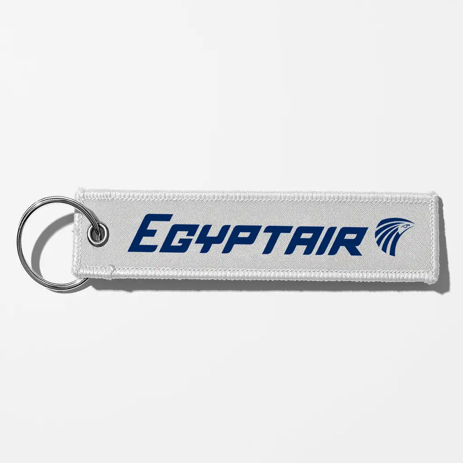 Egyptair Airlines Crew & Staff Tag Key Chains - White