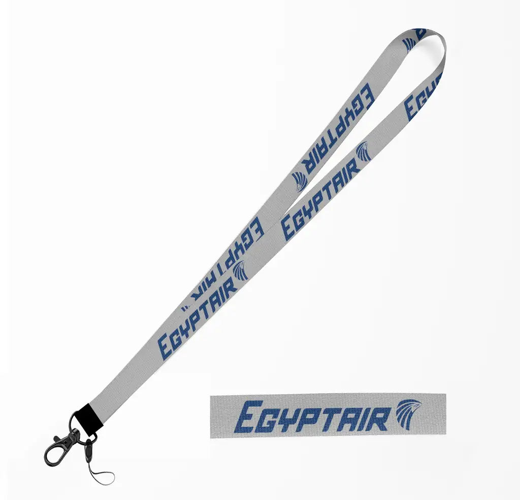 Egyptair Airlines lanyard - light gray