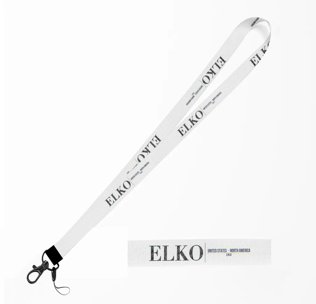 Elko City Series lanyard - white